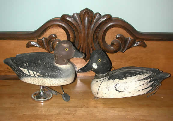 reg bloom wooden hunting decoys